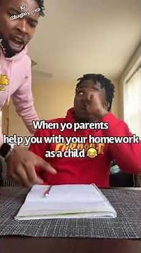 How black parents help their kids with they homework 😂