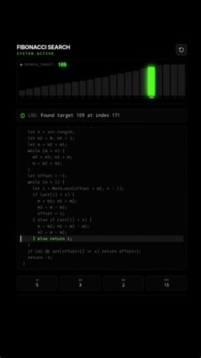 kreggscode | Fibonacci search | Instagram