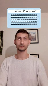 96K views · 2.9K reactions | How many Z’s do you see? #letters #eyetest #guessinggame #interactive | Ionel Ristea | Facebook