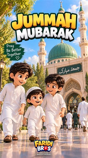 Jumma Mubarak 🕌🤍 | A Special Friday with Faridi Bros #faridibros #familycomedy #3danimation