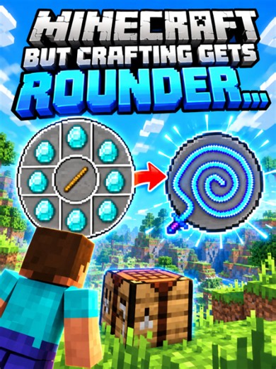 Minecraft, But Crafting Gets Rounder... (Part 5) By xNestorio #minecraft #minecrafter #usa #viral