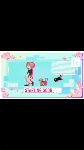 I animated a starting soon screen! #animation #vtuber