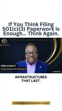 If You Think Filing 501(c)(3) Paperwork Is Enough… Think Again.