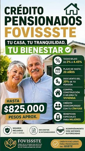 Are you a pensioner? Here's how you can get up to $825,000 with FOVISSSTE #fovissste