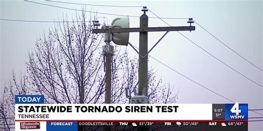 Statewide tornado siren test