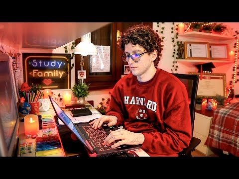 Study with me ✨ Harvard alumnus, Work with me, Rain sounds, Pomodoro timer | Creating stuff 🎨