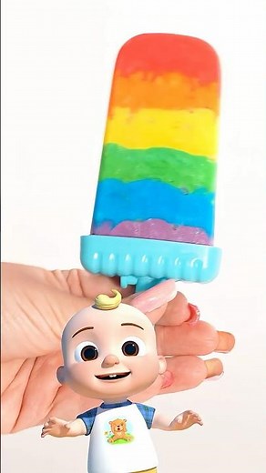 How to Make a Rainbow Popsicle! 🌈🍭 #cocomelon