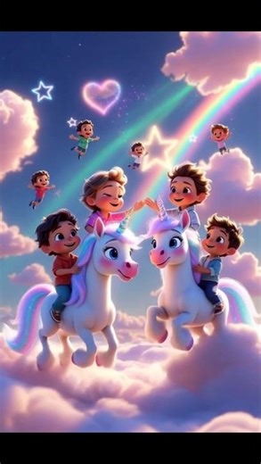 Rainbow Unicorn Dance 🦄🌈 | Magical Kids Pixar-Style Animation | Fun Fantasy Adventure #cartoon
