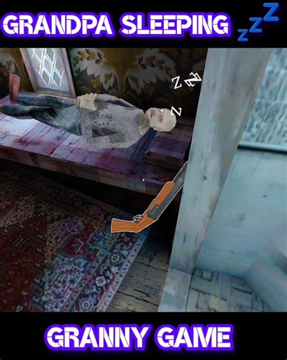 Grandpa sleeping funny 😁 moment #granny #shortvideo #trending #gaming