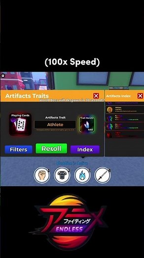 Spending 1.4K Trait Rerolls in Anime Fighting Simulator: Endless (AFSE)