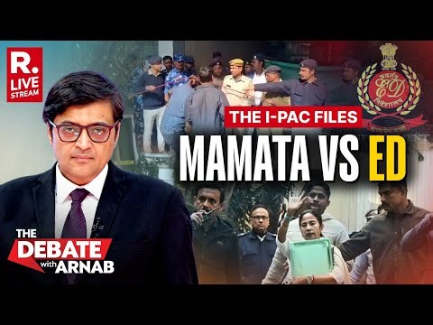 Debate With Arnab LIVE: Mamata Drives Away With I-PAC Files In Bizarre Showdown During ED Raid