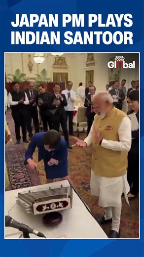 Japan PM Sanae Takaichi Plays Indian Santoor During PM Modi Hosted Cultural Luncheon In Delhi