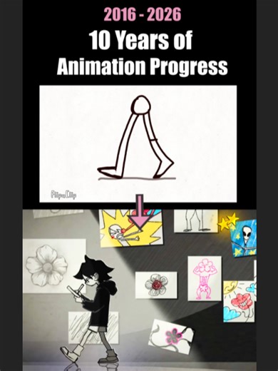 What My 10-Year Animation Progress Looks Like... A collection of work from 2016 to 2025, including personal projects and some assignments/older pieces I’ve never shared before; I don’t usually post work that I’m not fully satisfied with, but I wanted to include them here to show my honest progress! This video focuses on my animation journey rather than my full art growth. I originally focused more on illustration before gradually shifting toward animation, and I feel like I didn’t start taking a