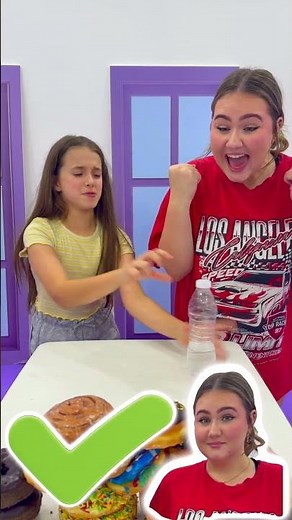 WATER BOTTLE FLIP FOOD CHALLENGE