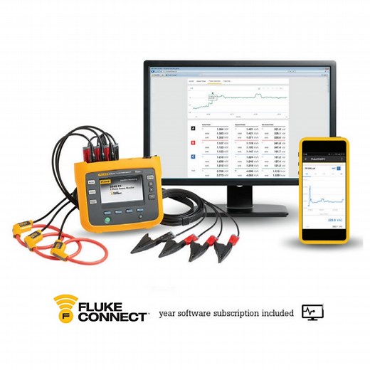 Fluke 3540 FC Three-Phase Power Monitor and Condition Monitoring Kit
