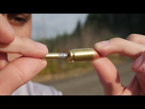 What happens when you shoot a bullet's primer with a smaller bullet?