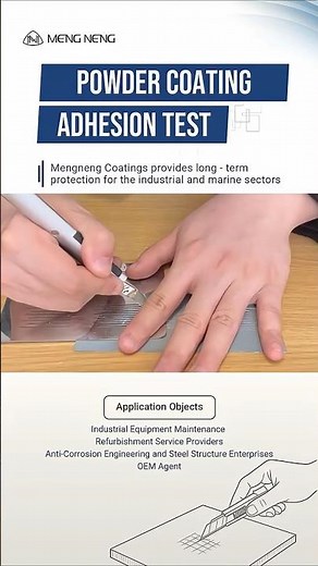Powder Coating & Adhesion Test #CrossHatchTest — Stays Strong!