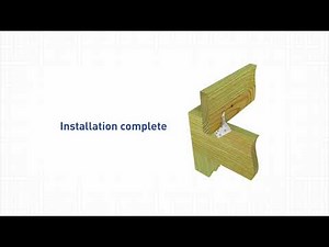 MiTek Deck Hardware - Installing a RT15 Rafter Ties - RT15-TZ