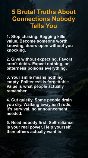 5 Brutal Truths About Connections Nobody Tells You #quotes #psycholgyfacts #psychology