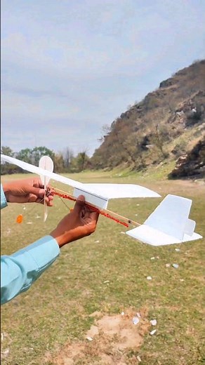 Making A Diy Rubber Band Plane | Rubber Band Powered Plane | Rubber Band Airplane