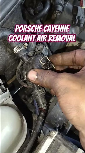 Porsche Cayenne Coolant Air Removal | Porsche Cayenne Coolant Air Bleed #mautotech #porsche #viral