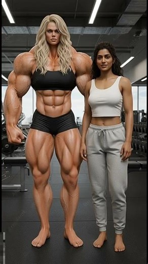Massive Female Bodybuilder: The Ultimate Muscle Transformation & Workout Routine #gym