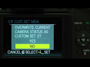 Understanding the Panasonic Lumix FZ150, part 4 - Using Custom setups