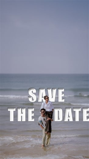 white Nuptials on Instagram: "Save The Date SHARON - SHARI #savethedate #beach #aesthetic #couple #savethedateideas"
