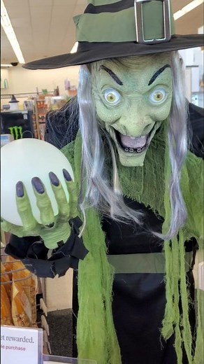 Walgreens Halloween 5Ft Fortune Witch Animatronic Holiday Prop YouTube #Shorts Video 4K store Demo