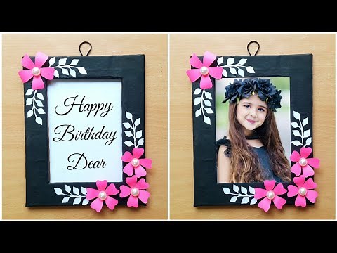 DIY Birthday Photo Frame Making / Easy handmade birthday gift ideas / Birthday gift ideas / DIY Gift