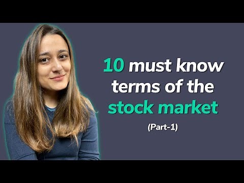 10 must know terms of the stock market - Part 1 | Basics of stock market for beginners