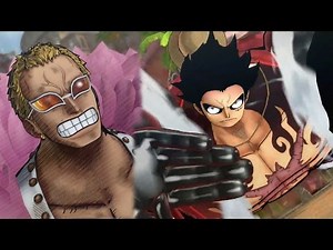 GEAR 4! Luffy vs Doflamingo Full Fight | One Piece Burning Blood Gameplay