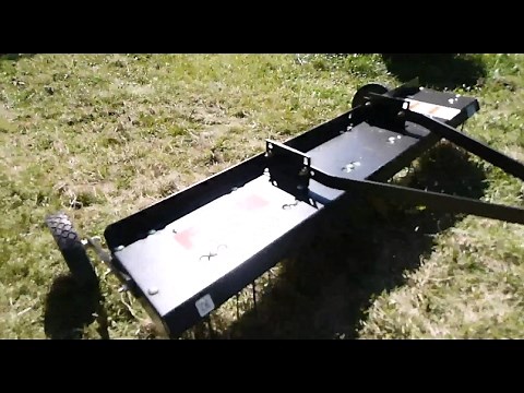 Brinly 48 in Dethatcher Unboxing, Assembly, Test