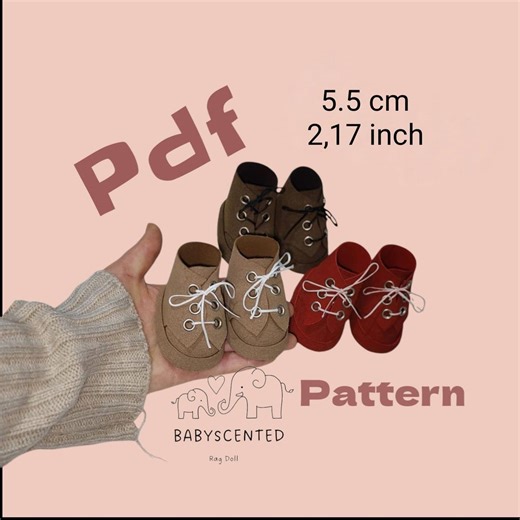 PDF Doll Shoe Pattern: 2.17-inch Doll Boots - Etsy