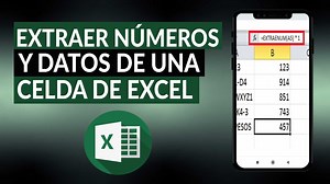 Cómo extraer números y datos de una celda de EXCEL - Guía completa
