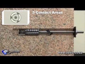 3Dviz Roof Bolt 3D animation