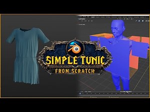 Creating and sewing cloth tunic in Blender