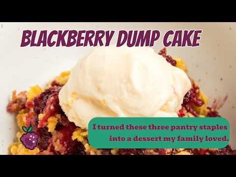 You will not believe how easy this blackberry dessert is!