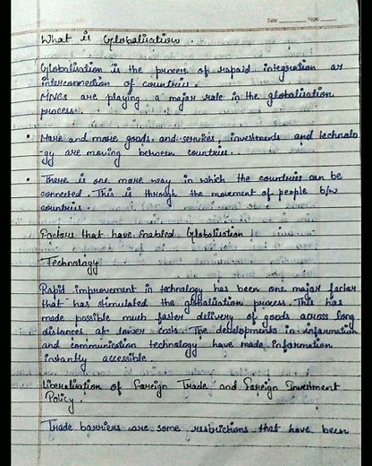 #class-10th Economics Ch-4 Globalisation and the Indian Economy Notes