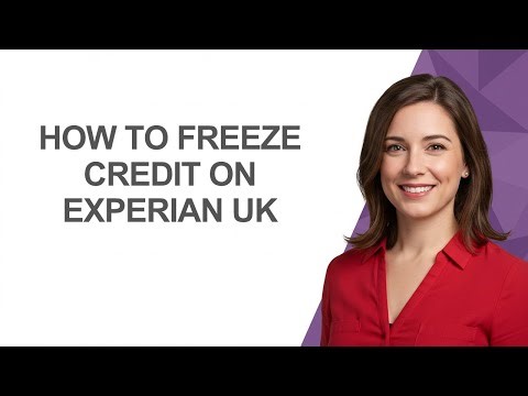 How to Freeze Credit on Experian Uk - AshleyHowTo