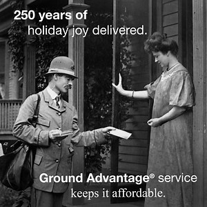Affordable 2-5 day shipping with USPS Ground Advantage® service means you can count on us to deliver holiday joy. Exclusions apply. | US Postal Service