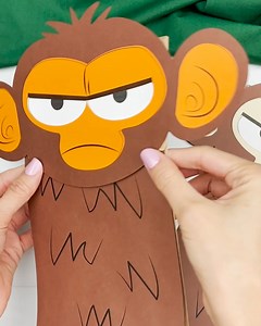 🐒 Grumpy Monkey Book Craft 🔗 Get the template link below | Simple Everyday Mom