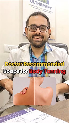Doctor approved soaps for tanning 😭#BodyTanning #TanRemoval #SkinBrightening