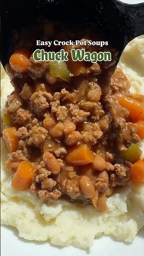 Slow Cooker Chuck Wagon Stew #slowcooker #crockpot