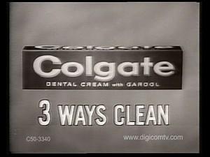 Colgate Toothpaste - Vintage TV Commercial
