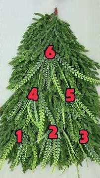 Norfolk Pine Christmas Tree Wreath Tutorial #christmas #diy #wreath