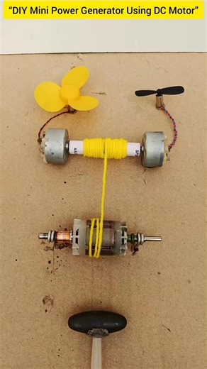 “DIY Mini Power Generator Using DC Motor”