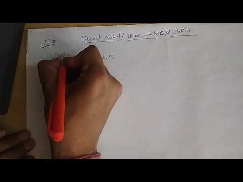 Line Drawing Algorithms | Direct Method- Slope Intercept Method