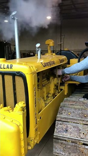 1952 Caterpillar D2 Startup. Pony motor
