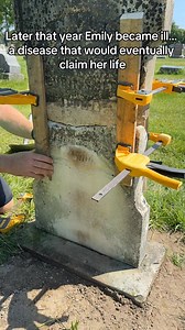 The final touches on this repair will be finished in the spring… I decided to share this now because I do all my editing in TikTok and share the videos to here… with the ban coming up in a few weeks I will be working to find a different software to edit videos in so I can easily share them here. I do plan on stenciling the death date back on the stone and recarving it also. | Past Preservation